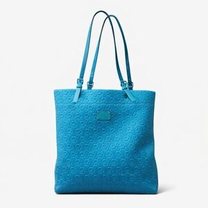 Large Michael Kors Tote JetSet Quilted Bag Turquoise Neoprene
